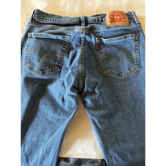 Levis 511 Jeans Mens 34x30 Blue Slim Straight Medium Wash Denim Y2k EUC Levi’s - Picture 11 of 11
